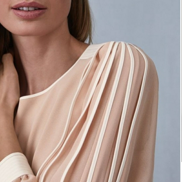 Reiss Amerie Pkeat Stripe Sleeve Dress - Picture 4 of 16